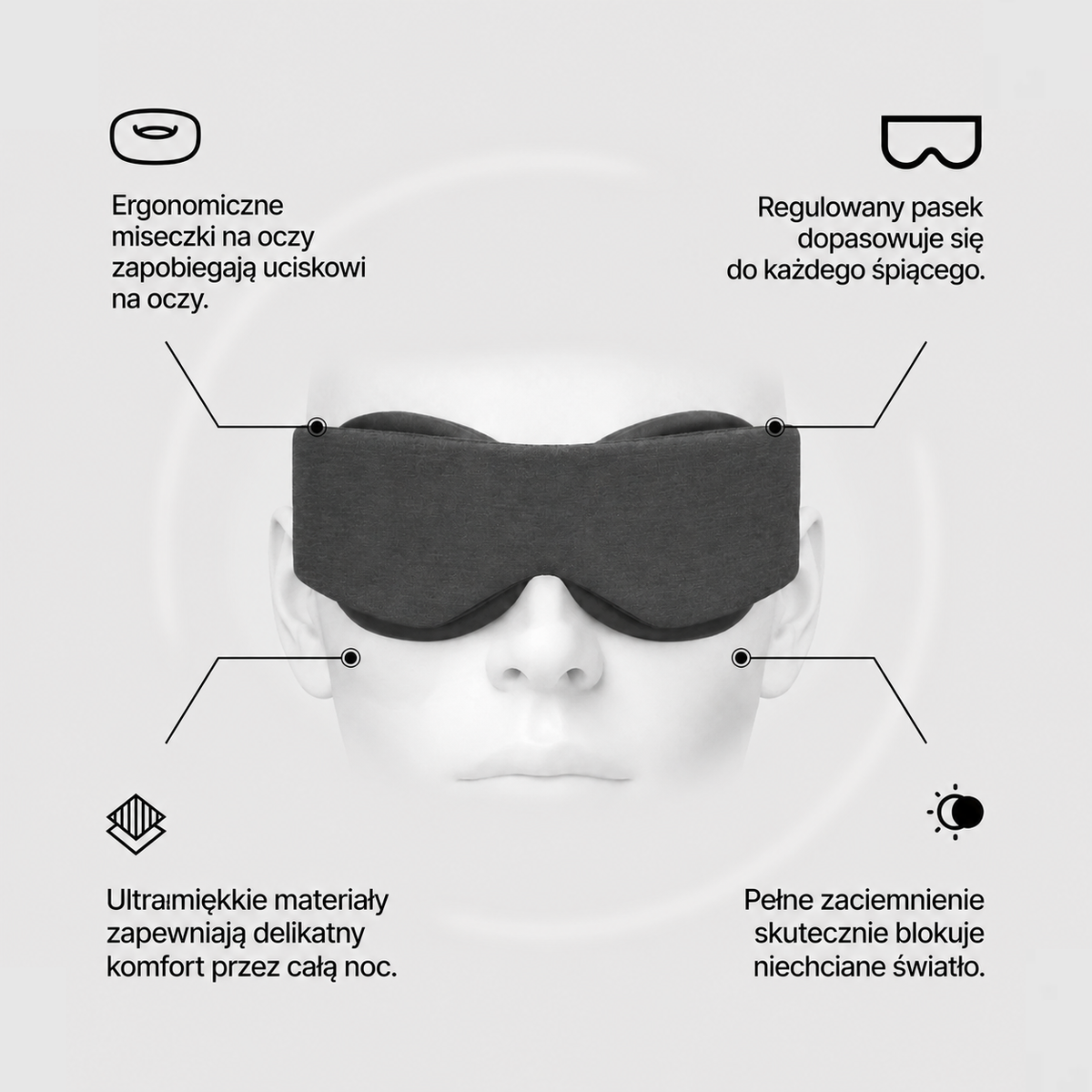 Avelia 3D Mask™ - Spokojny, Głęboki Sen