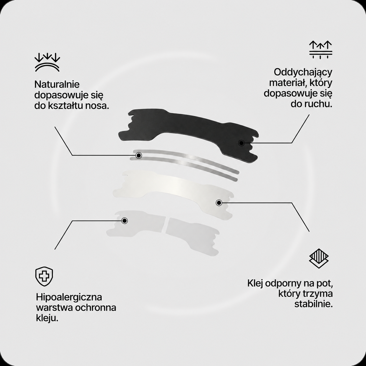 Avelia Strips™ - Paski Wspierające Swobodny Oddech